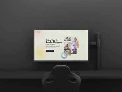 A homepage design concept for a Fintech Startup design web design website