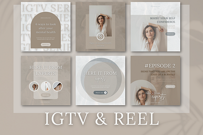 Promote your IGTV & REEl videos with these CANVA templates adobe adobe ps advertising agency apparel art art direction artist artwork background blog brand design branding bundle canva canva design canva template design igtv reel