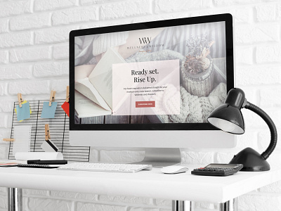 Wellness Magazine Website Design design ui web design website