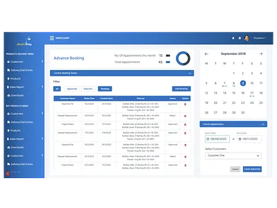 Advance Booking Design Sample design graphic design ui ux web