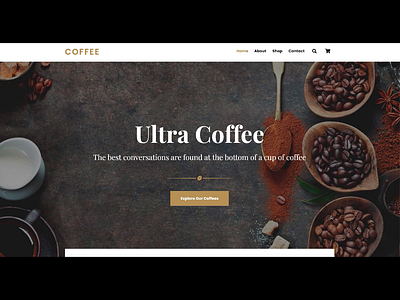 https://themify.me/demo/themes/ultra-coffee/ animation branding design graphic design motion graphics ui web design