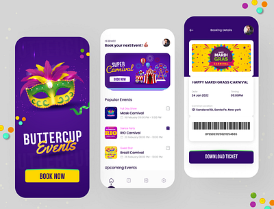 Events Booking App animation ar book bookshell buttercup events dribbble event events browsing booking app facebook instagram lsoin9 qr resourcifi scan ui ui design ux design