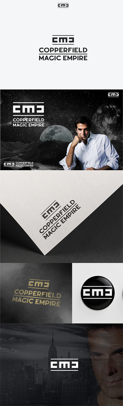 CME - white space in logo - Coperfield brand branding design logo logo design minimalistic monogram