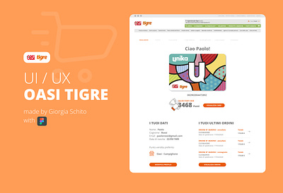 Gabrielli UI/UX design account design grocery ui ux
