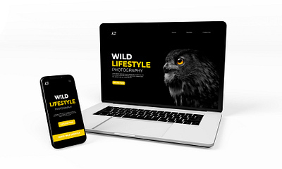 Web and Mobile View of a landing page app branding design icon ui ux