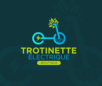 Trotinette électrique logo branding creative logo design graphic design illustration logo logo design minimal ui vector