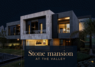 Stone mansion at the valley branding creative logo design graphic design illustration logo logo design minimal presentation