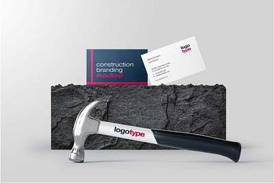 Construction Branding Mockup architecture brand branding branding mockup business card company construction corporate empty identity industrial mockup paper popular simple stationery stationery branding template trending