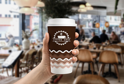 To go cup branding coffee cup design identity illustration illustrator mockup package photoshop product productdesign waves