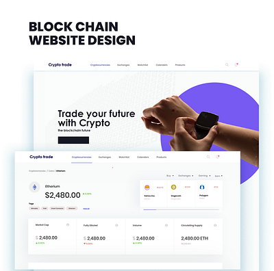 BLOCKCHAIN WEBSITE DESIGN blockchjain website design