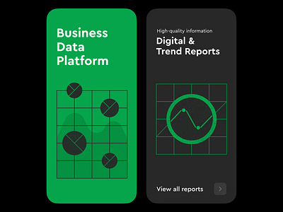 Business Data Platform Illustrations app design app illustration business business illustration card design chart clean design data default screen diagram digital finance illustration mobile onboarding report trading ui ui illustration vector illustration