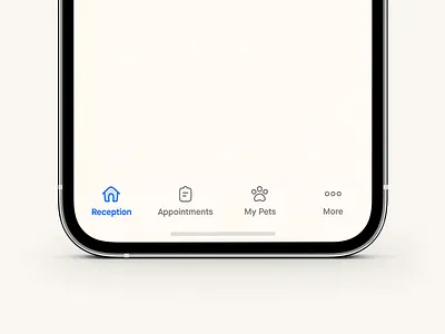 FirstVet Tab Navigation app icon menu pictogram ui ux vector