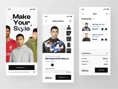 Fashio ~ Fashion Mobile App 🛍 app app design clean clothing app ecommerce fashion fashion app ios marketplace minimal mobile app online shop online store shopping shopping app store ui