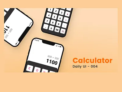 Daily UI Challenge - 004 - Calculator calculator design graphic design mobileapp ui uidesigner