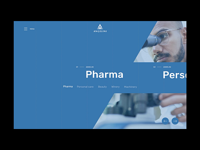 Angelini Holding Concept corporate slider ui ui design website website design