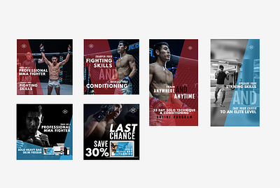 MMA Shredded Social Media Ads graphic design social media