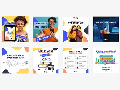 We Are No Code Social Media Ads graphic design social media