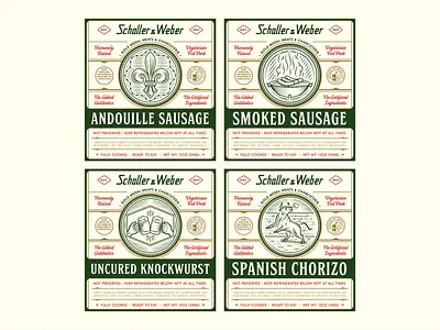 Label Concepts branding butcher shop design doodle fun illustration label sausage schaller weber