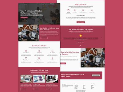 Advera - Multipurpose Website Template business html html template service business ui design ux design web design web design template web development website template