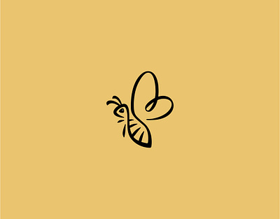 Bee logo bee bee logo branding creative honey honey bee logo honeybee honeylogo lines logo minimal simple