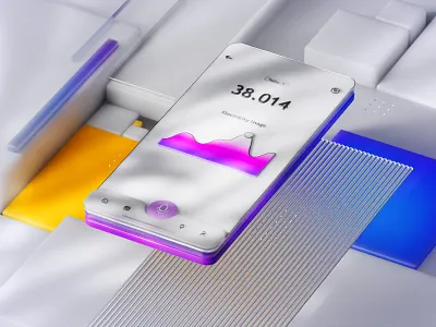 app template 3d animation art branding c4d design graphic design logo minimal mobile app template motion graphics ui