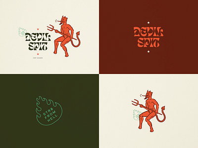 Devil Spit Hot Sauce brand branding design font graphic design hot hot sauce illustration illustrator logo packaging sauce spicy
