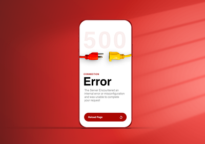 Did someone say "Error"? app branding connection error design error errorstate helvetica icon illustration logo mobile mobile design red typography ui ux vector