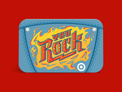 You Rock Target Gift Card design handlettering illustration lettering minneapolis target typography