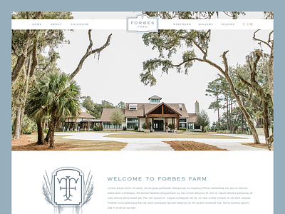 Forbes Farm // Web Design event event web design organizer wedding wedding organizer web design wedding venue wedding web design