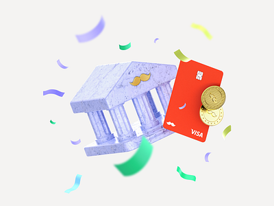 RappiCuenta 3d app design asset bank banking branding card cinema4d creditcard design graphic design illustration inspiration interaction interface isometric logo ui ux