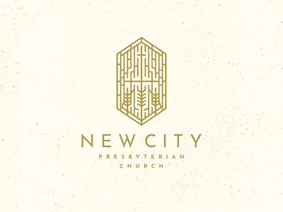 New City Church Logo branding christian church graphic design hand drawn identity illustration logo