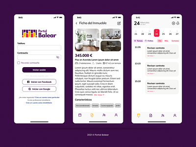 CRM Mobile app branding cards crm design figma illustration inspiration login realestate schedule ui uidesign uxdesign uxui uxuidesign