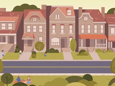 Traffic Calming animation branding cartoon city color design illustration motiongraphic planning street traffic