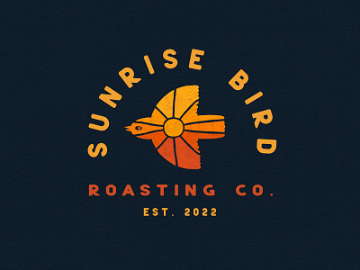 SunRise Bird 2d bird logo coffee coffee logo coffee roatery digital art illustration illustrator logo logo design rays roasting sun sunrise sunrise bird warm