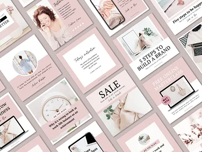 Amelia Instagram Post Templates for Canva branding canva design instagram templates