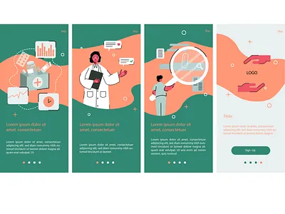 Splash Screen Design app graphic design medical splash screen ui