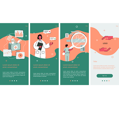 Splash Screen Design app graphic design medical splash screen ui