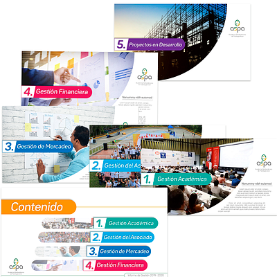 Diapositivas Informe Gerencial design illustration