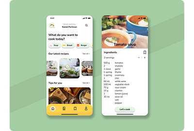 food recipes app app design food recipes ui ux