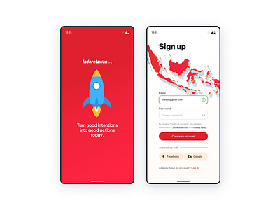 Sign Up Form Design Indorelawan dailyui design sign up ui ux