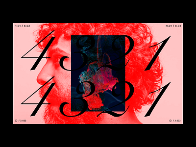 Red shift black clean color concept copywrite dark design explore face number red type ui ux visual design