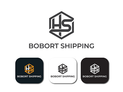 HS logo 3d branding design graphic design illustration logo typography vector