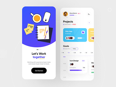 Team Management App UI app app design clean concept design golo management minimal mobile piqo piqodesign project tasks team team management ui uidesign uiux userinterface ux