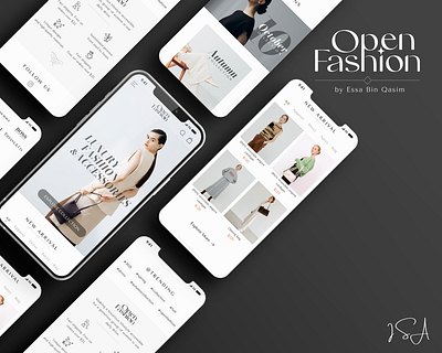 Open Fashion App design app design product design ui ui design user experience user interface ux ux design