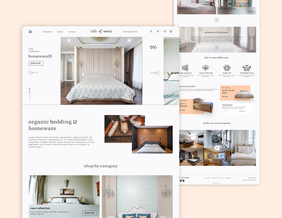 Homeware Website branding design illustration landingpage logo typography ui ux website