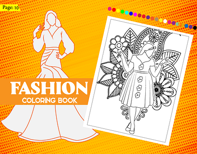 Beautiful Adult Fashion Coloring Page coloring