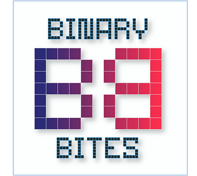 Binary Bites logo tech technology ui