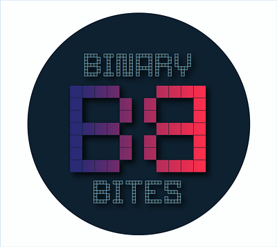 Binary Bites graphic design logo tech technology