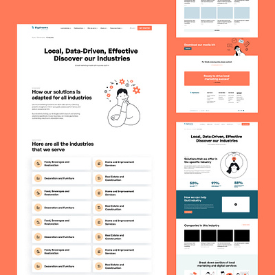 Marketing Agency Website branding design graphic design illustration interface marketing marketing agency ui user experience design user interface ux web web design web marketing web page website