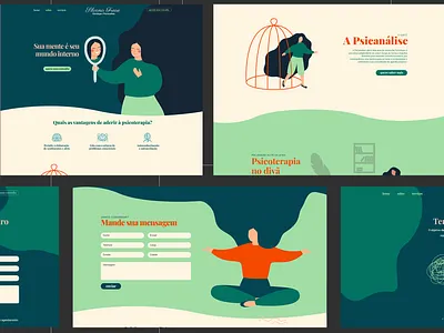 Psychiatrist / psychology Website - UI design graphic design illustration inspiration site ui ui design uiux website